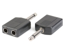 Audio Klinke Y Adapter Verteiler Von 2X 6,35Mm Zu 6,35Mm Kup
