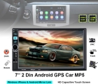 7 "2 Din Auto Bildschirm G P S Android + Kamera Bt Mp5