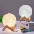 Led Tischleuchte, Nachtlicht, Mondlicht Mond Lampe 3D Touc