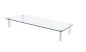 Preview: Universal Glas Monitorerhöhung Glas-Ständer 560X210X80Mm Max