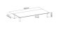 Preview: Universal Glas Monitorerhöhung Glas-Ständer 560X210X80Mm Max