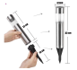 Preview: Solarleuchte Solarlampen Garten Set LED Lawn Edelstahl Solar Steck Leuchten