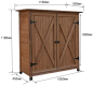 Preview: Gartenschrank Gerätehaus Gartenbox Aufbewahrung Geräteschrank