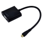 Preview: Micro Hdmi Eingang Auf Vga Mit Audiovga Adapterkabel Für Tab