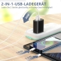 Preview: Usb-C-Ladegerät 30W 2 Port Schnelles Typ-C-Wandladegerät Net