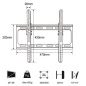 Preview: Tv Wandhalterung Led Halterung 26 - 55"Neigbar Universal Pl