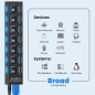Preview: Usb 7-Port Hub 3.0 Mit Hub-Schaltern Und Usb 7-Port Hub 3.0