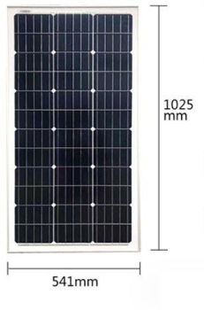 100W Solarpanel Solarmodul Solarzelle 12V Solar Monokristall