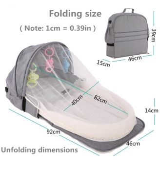 Kuschelnest Babybett Kinderbett Reisebett Stillkissen Babyne