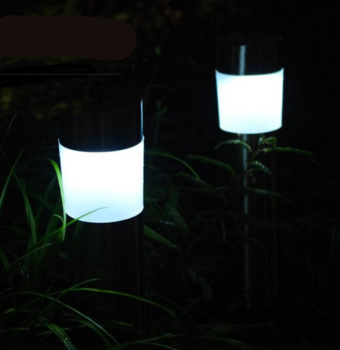 Solarleuchte Solarlampen Garten Set LED Lawn Edelstahl Solar Steck Leuchten
