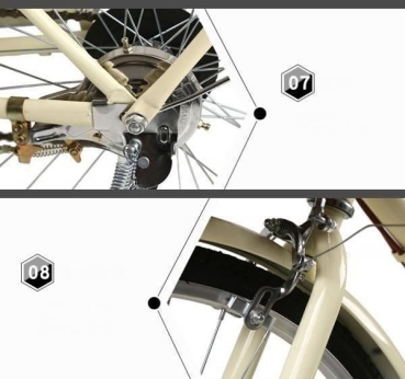 26Zoll Damenvelo Citybike Fahrrad Velocity Bike Mächenfahrra