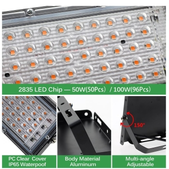 50W Pflanzenlampe Led Pflanzenwachstumsl Grow Light Lamp Pfl