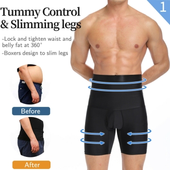 Bauchweg Unterhose Herren Figurformende Shapewear Hohe Xl, H