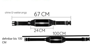 Laufgürtel Hüfttasche Fitness Belt Sporttouchscreen Bauchtas