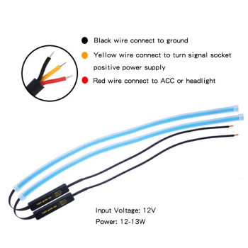 2X Tagfahrlicht Led 12 V Tagfahrleuchten / 2X 60Cm(Kürzbar-