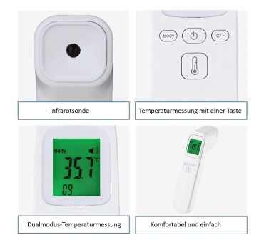 Digital Infrarot Thermometer Lcd Baby Stirn Kinder Ohr Fieb