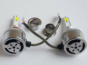 1 Paar H1 C6 Led Auto Scheinwerfer Cob Scheinwerfer Glühbirn
