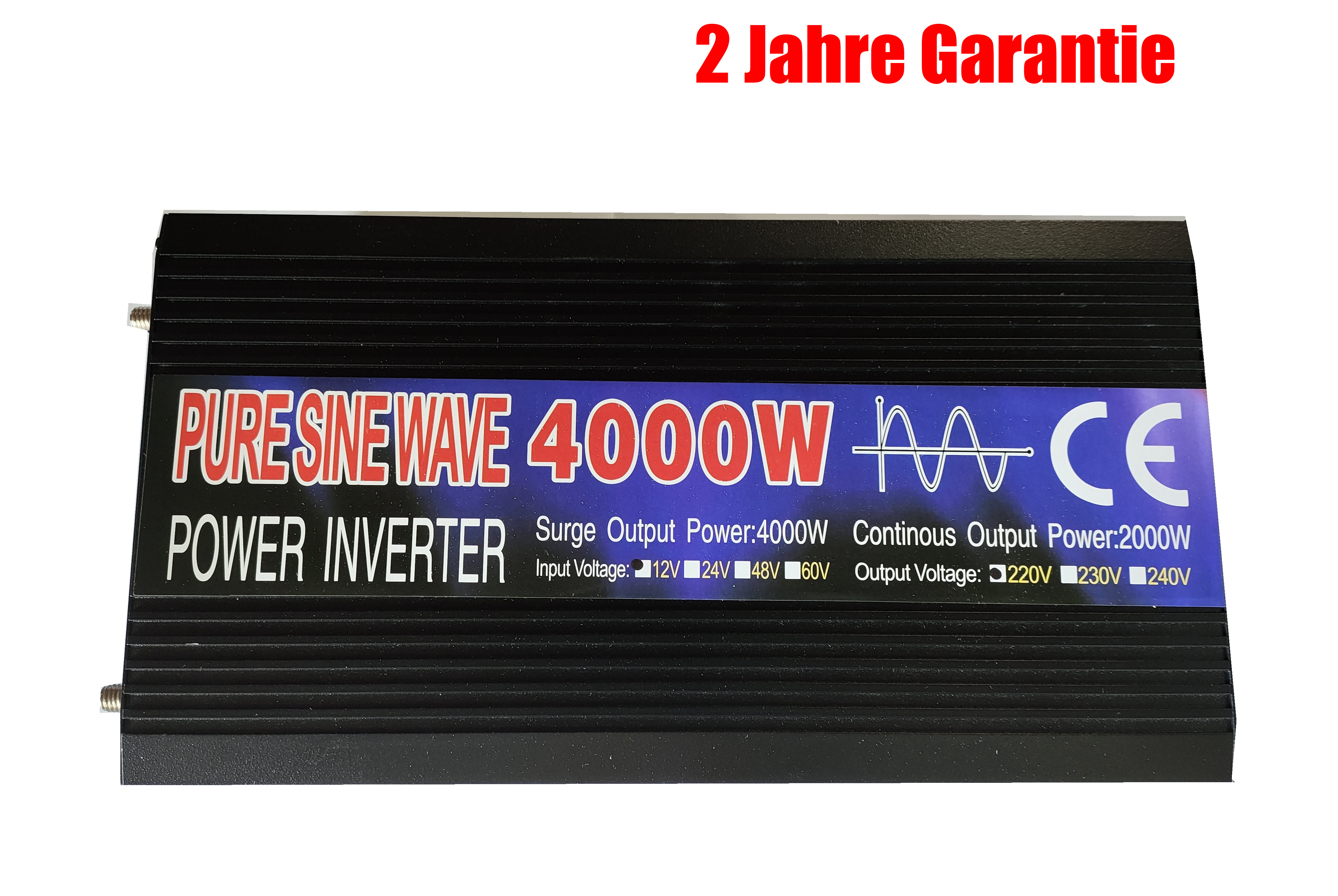 4000W Modifizierter Sinus Wechselrichter 12V auf 230V