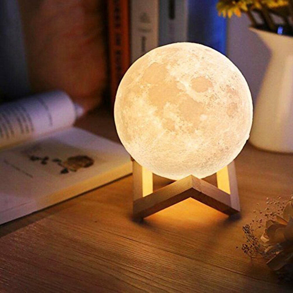 3D Mond Lampe für romantisches Mondlicht