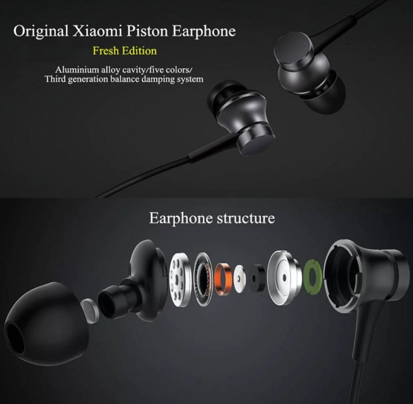 Xiaomi Piston Pro Basic Edition Kopfhörer Headset 3.5Mm In-O