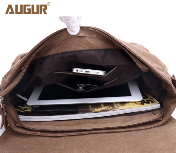 Augur Herrentasche Tasche Kuriertasche Leinen Englisch Kurie