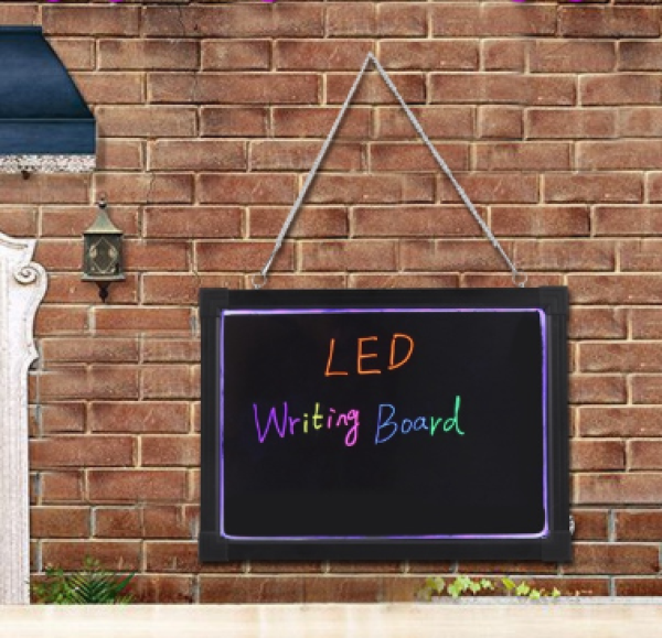 LED Schreibtafel 50x70cm Werbetafel Leuchtreklame Licht-Tafel Writing Board Satz 