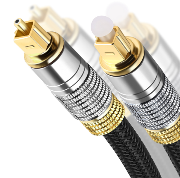 Optisches Kabel/Toslink Kabel - 1M - (Optisches Digitalkabel