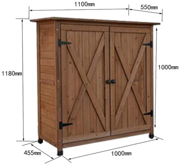 Gartenschrank Gerätehaus Gartenbox Aufbewahrung Geräteschrank