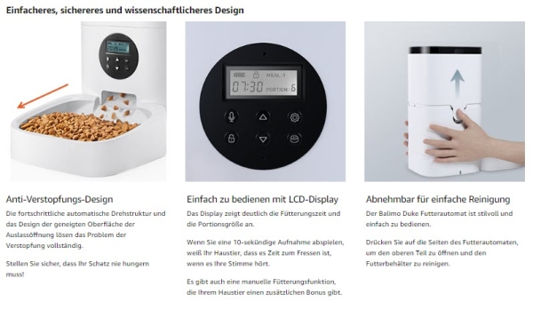 Futterautomat Katze, Hunde, Katzenfutter Automat, Schiebever