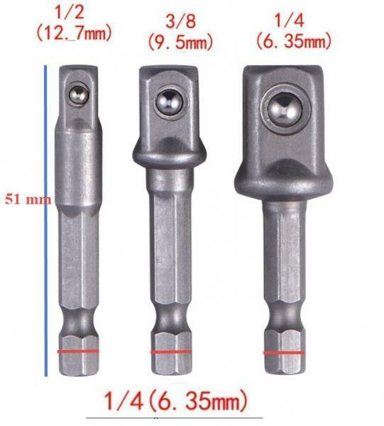 Sechskantschaft Stecknussadapter