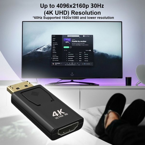 4K Dp Displayport Hdmi Adapter Mit Audio Adapter Mit Audioüb