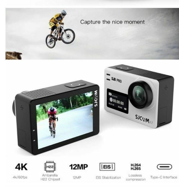 Sjcam Sj8 Pro Action Kamera W I F I 4K 60Fps Dual Touchscre