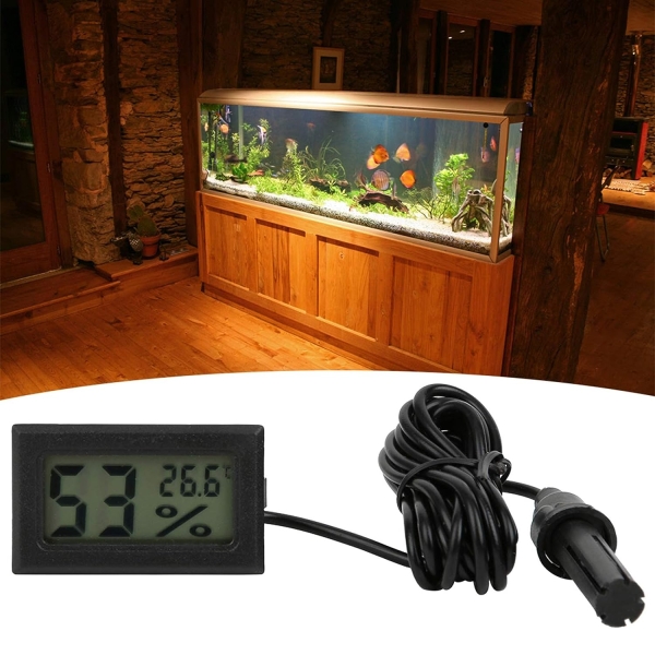 Mini-Digital-Thermometer-Hygrometer Mit Externer Sonde, Lcd-