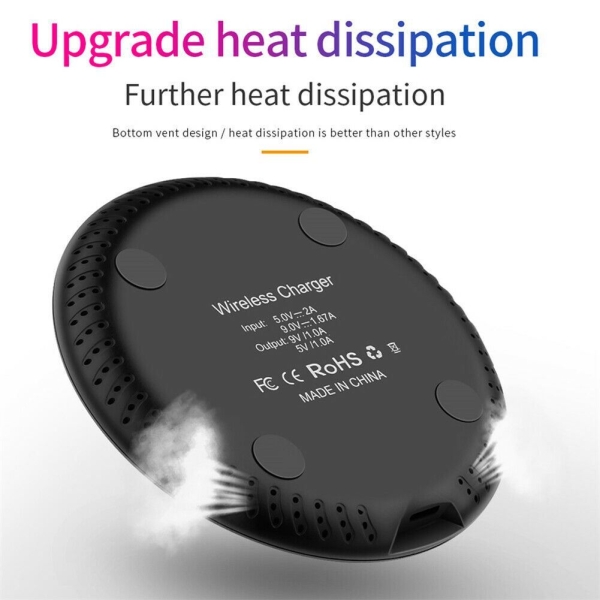 15W Qi Induktive Wireless Ladegerät Ladegerät Fast Charger L