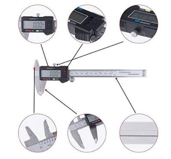 Messschieber Digital Caliper Schieblehre 150 Mm Messen Metalmessschieber