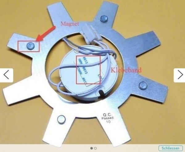 Led Deckenlampe 12W Magnet Warmweiss 3200K Led Light Magnet-