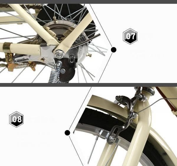 26Zoll Damenvelo Citybike Fahrrad Velocity Bike Mächenfahrra