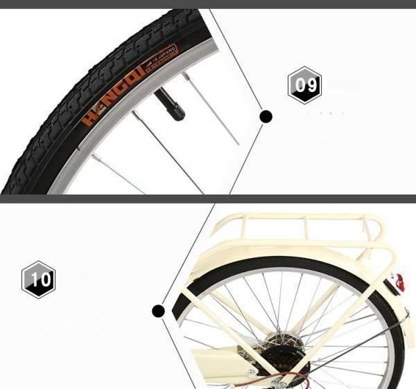 26Zoll Damenvelo Citybike Fahrrad Velocity Bike Mächenfahrra