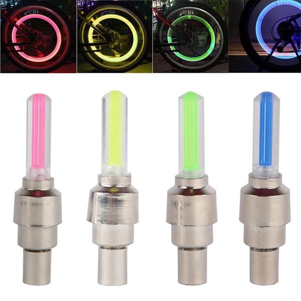 2X Led Ventildeckel Fahrrad Rad Autofahrrad Rad Auto Ventilk