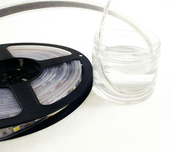 5M Strip Streifen Led Band Wasserfest Kaltweiss Smd 5050 Lic