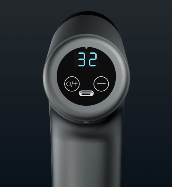 Massagepistole Mit 4 Köpfe Massagegerät Elektrisch Lcd Massa