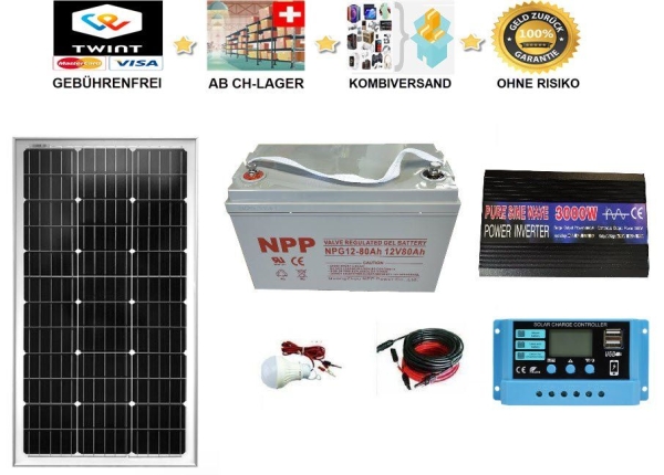 Komplette Solaranlage