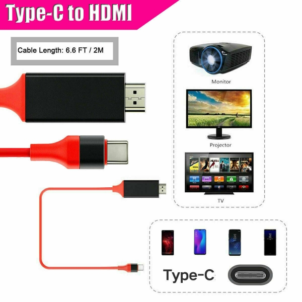 4K Usb 3.1 Typ C Zu Hdmi Kabel Hdtv Tv Adapter Für Macbook S