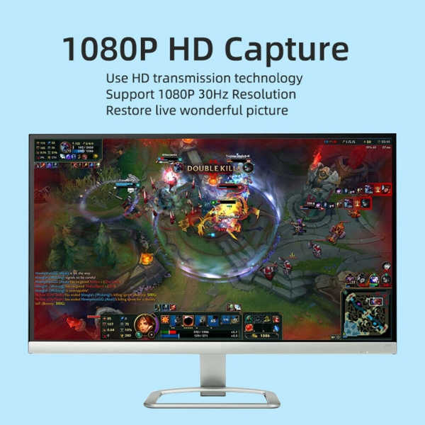 Videoaufnahme 1080P HDMI Video Capture Grabber Recorder USB2.0 Tragbar Für Live 