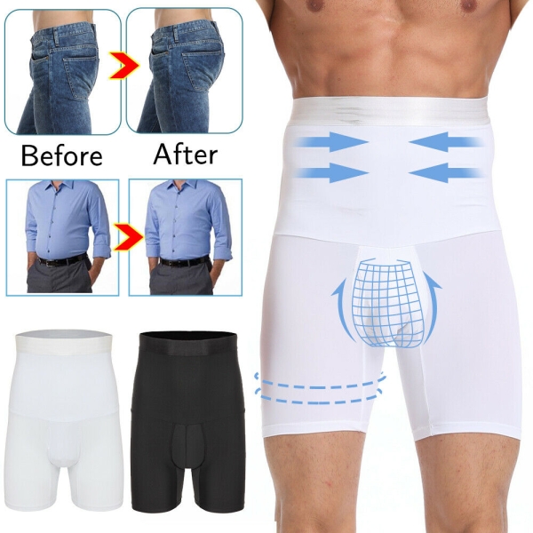 Bauchweg Unterhose Herren Figurformende Shapewear Hohe Xl, H