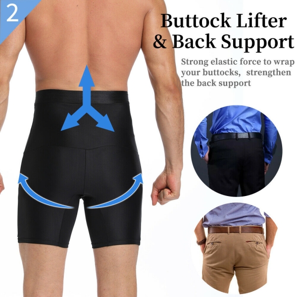 Bauchweg Unterhose Herren Figurformende Shapewear Hohe Xl, H