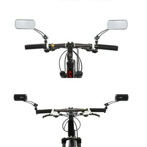 2 Stück Aluminium Velo Rückspiegel Ebike Spiegel Fahrradlenk