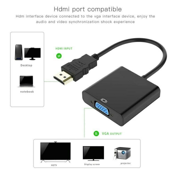Hdmi Eingang Auf Vga Full Hd Vga Adapterkabel Für Tablet Lap