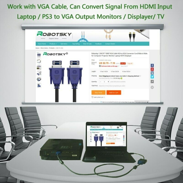 Hdmi Eingang Auf Vga Full Hd Vga Adapterkabel Für Tablet Lap