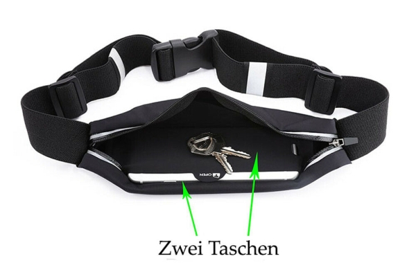 Laufgürtel Hüfttasche Fitness Belt Sporttouchscreen Bauchtas